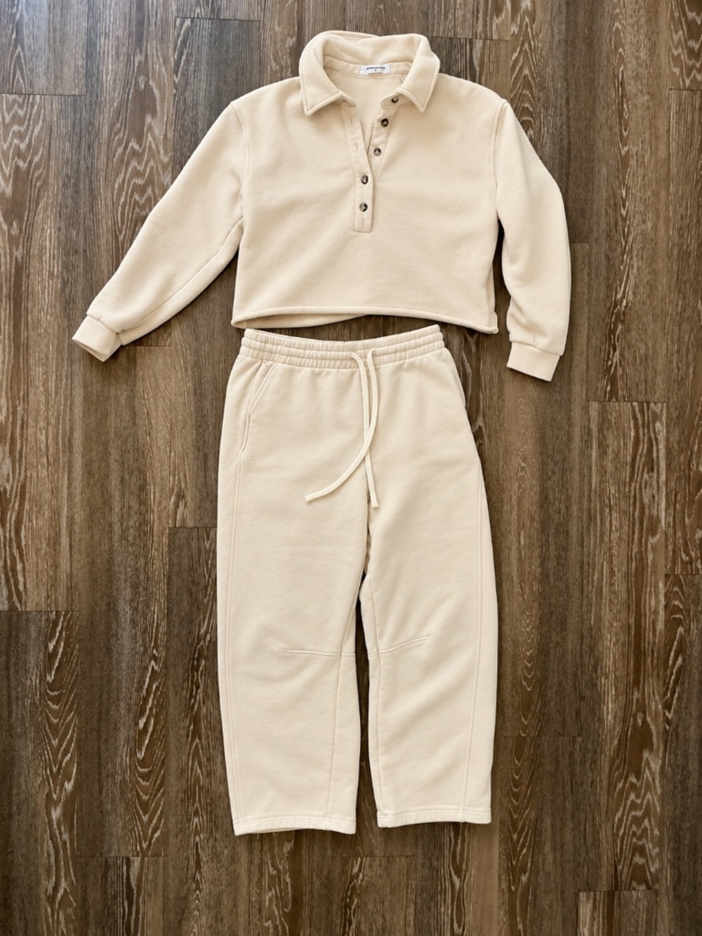 Perfect White Tee Set Vinny Top and Fallon Pant Size S Sugar